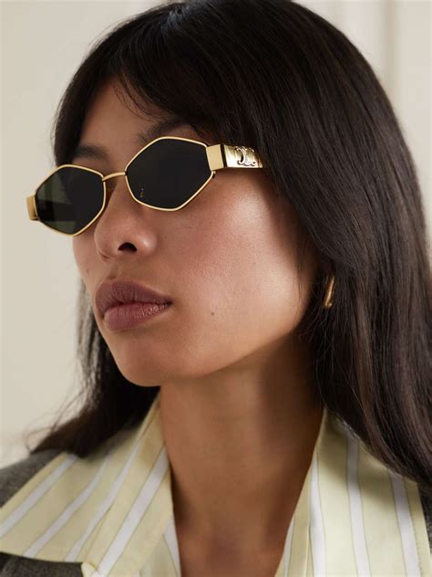 celine sunglasses gold black|Celine sunglasses clearance.